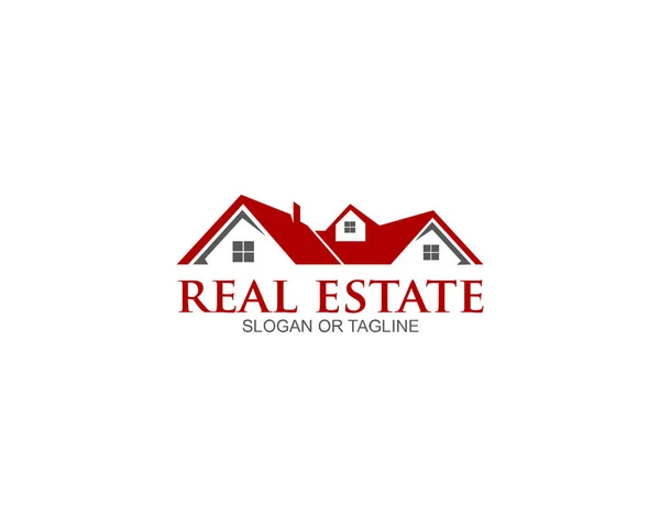 Casa Casa Inmobiliaria Edificio Residencial Propiedad Logo — Vector de stock