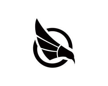 Kartal Kuş Logo Vektör Şablonu. İş Logosu Konsepti