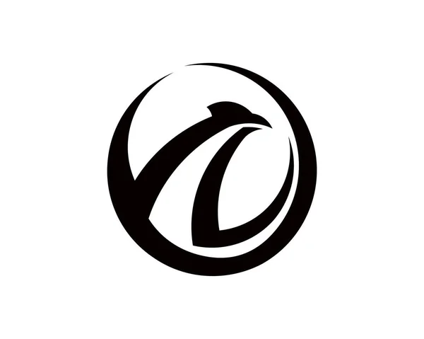 Логотип Орлиной Птицы Векторный Шаблон Концепция Логотипа — стоковый вектор