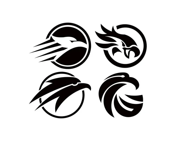 Modelo Vetor Logotipo Pássaro Águia Conceito Logotipo Negócio — Vetor de Stock