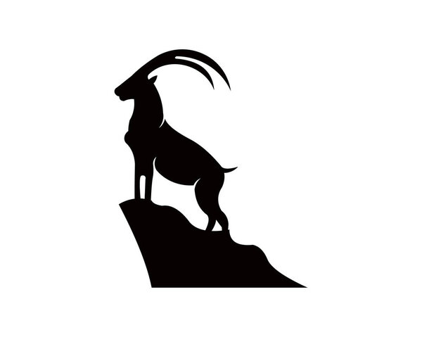  Силуэт горного козла-млекопитающего
 .