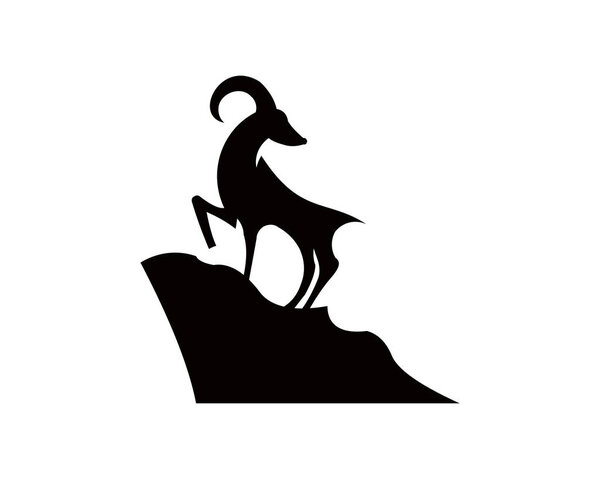  Силуэт горного козла-млекопитающего
 .