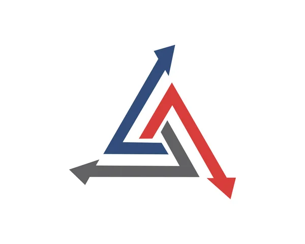 Abstracte Logo Voor Bedrijf Huisstijl Ontwerpelement Groei Logotype Idee Pijl — Stockvector
