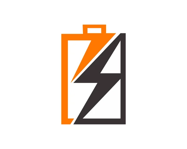 Векторная Батарея Низкой Зарядки Мощность Батареи Иллюстрация Символ Электричества Знак — стоковый вектор