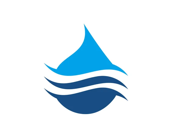 Wasser Tropfen Logo Vorlage Vektor Illustration Design — Stockvektor