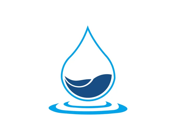 Wasser Tropfen Logo Vorlage Vektor Illustration Design — Stockvektor