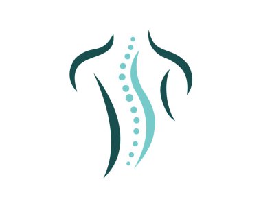 Yaratıcı Chiropractic omurga kavram Logo tasarım şablonu
