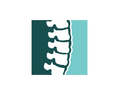 Yaratıcı Chiropractic omurga kavram Logo tasarım şablonu