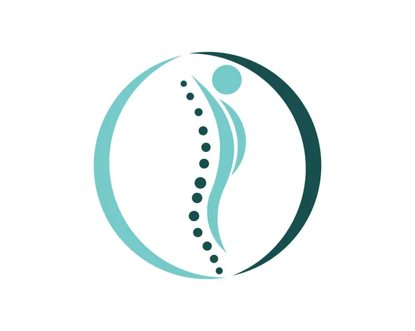 Yaratıcı Chiropractic omurga kavram Logo tasarım şablonu