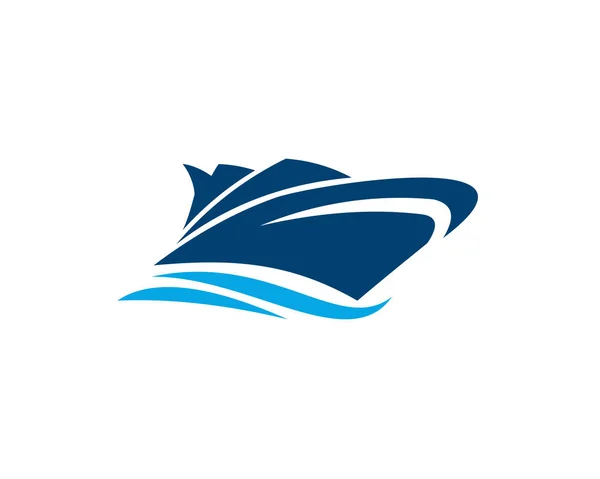 Logo Vectoriel Bateau Voile Identité Marque Pour Les Entreprises Navigation — Image vectorielle