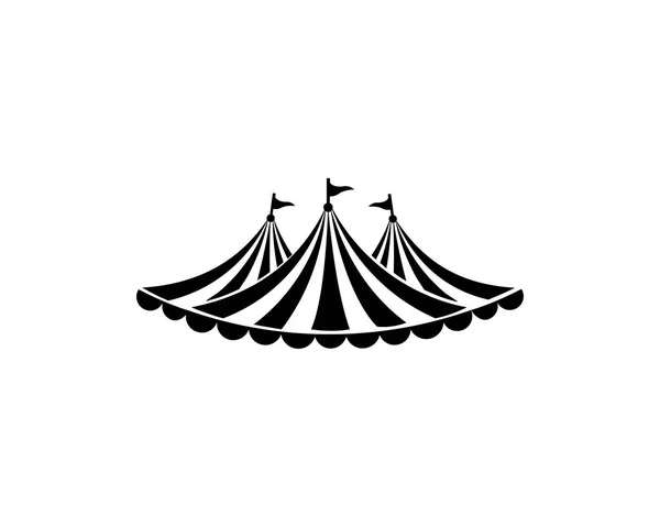 Modèle Logo Tente Cirque Illustration Vectorielle — Image vectorielle