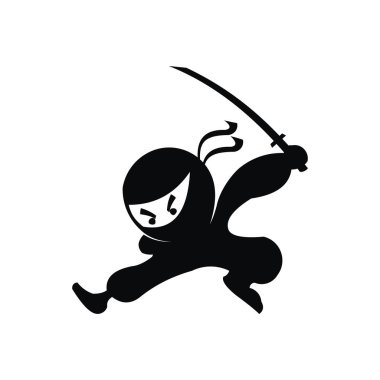 Ninja Samurai savaşçı savaşçı karakter karikatür savaş sanatı silah Shuriken