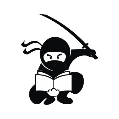 Ninja Samurai savaşçı savaşçı karakter karikatür savaş sanatı silah Shuriken
