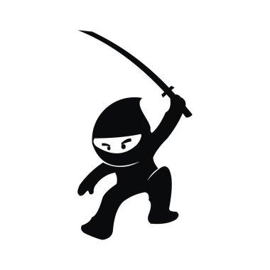 Ninja Samurai savaşçı savaşçı karakter karikatür savaş sanatı silah Shuriken