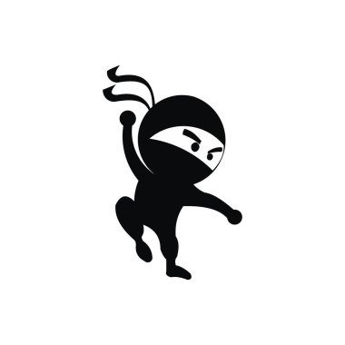 Ninja Samurai savaşçı savaşçı karakter karikatür savaş sanatı silah Shuriken