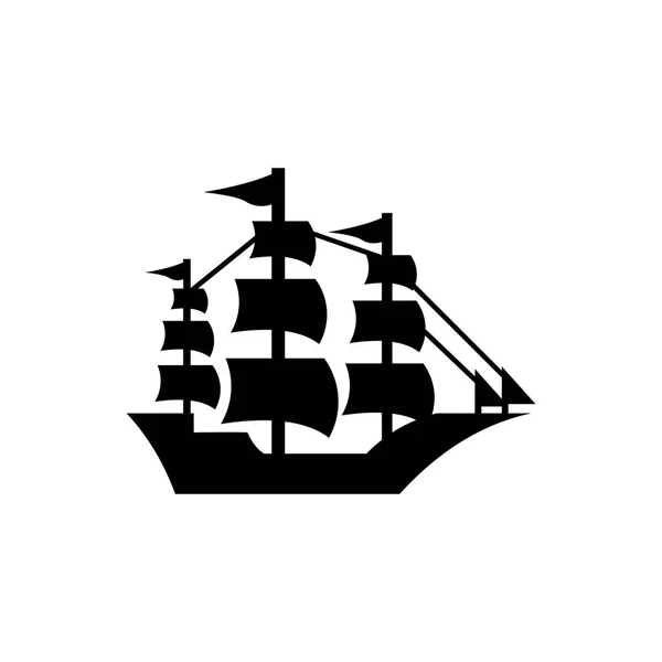 Plavba Lodí Vektorové Logo Identitu Značky Pro Vodácký Obchod — Stockový vektor