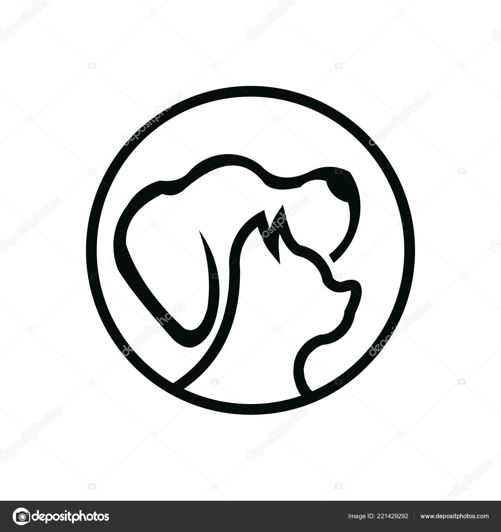 Pet Care Clip Art Dog Cat Pet Care Outline Line Art Monoline