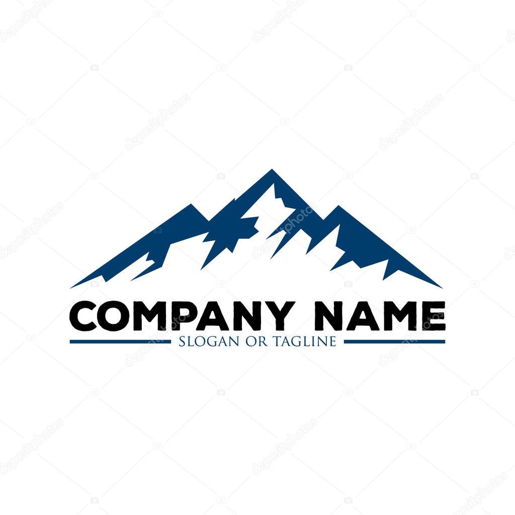 vector mountain and outdoor adventures logo