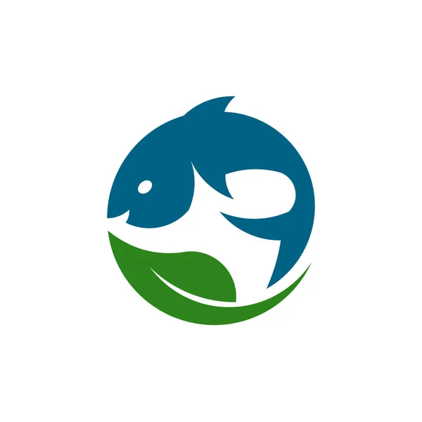 Αγρόκτημα Έννοια Λογότυπο Πρότυπο Αγρόκτημα Ψάρια Ετικέτα Για Φυσικό Αγρόκτημα — Διανυσματικό Αρχείο