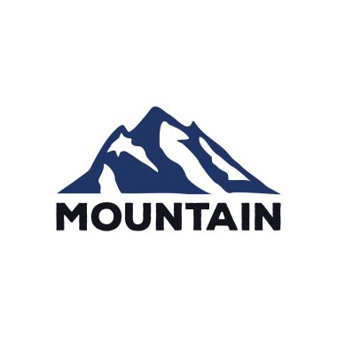 Dağlar, kayalar ve tepeler. Vektör çizimi ve ilham logo tasarımı