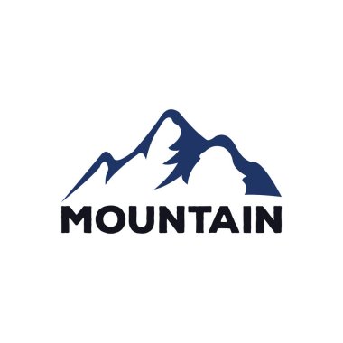 Dağlar, kayalar ve tepeler. Vektör çizimi ve ilham logo tasarımı