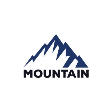 Dağlar, kayalar ve tepeler. Vektör çizimi ve ilham logo tasarımı