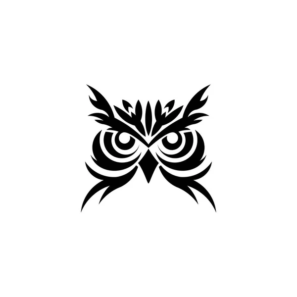 Logo Hibou Illustration Vectorielle Inspiration Conception Emblème Sur Fond Blanc — Image vectorielle