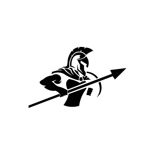 Spartanisches Logo Gladiator Inspiration Logo Vektor Vorlage — Stockvektor