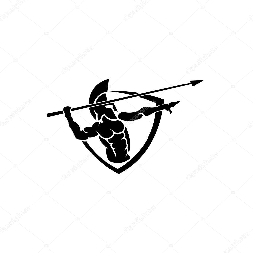 Spartan logo - Gladiator inspiration logo vector template