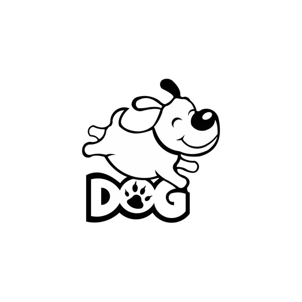 Icono Cabeza Perro Cara Perro Dibujos Animados Perro Concepto Logotipo — Vector de stock