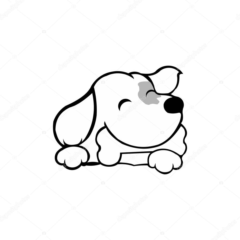 Dog head icon. Cartoon head dog face. dog Logotype concept. inspiration Logo design head dog