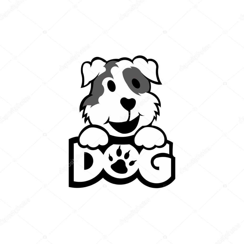 Dog head icon. Cartoon head dog face. dog Logotype concept. inspiration Logo design head dog