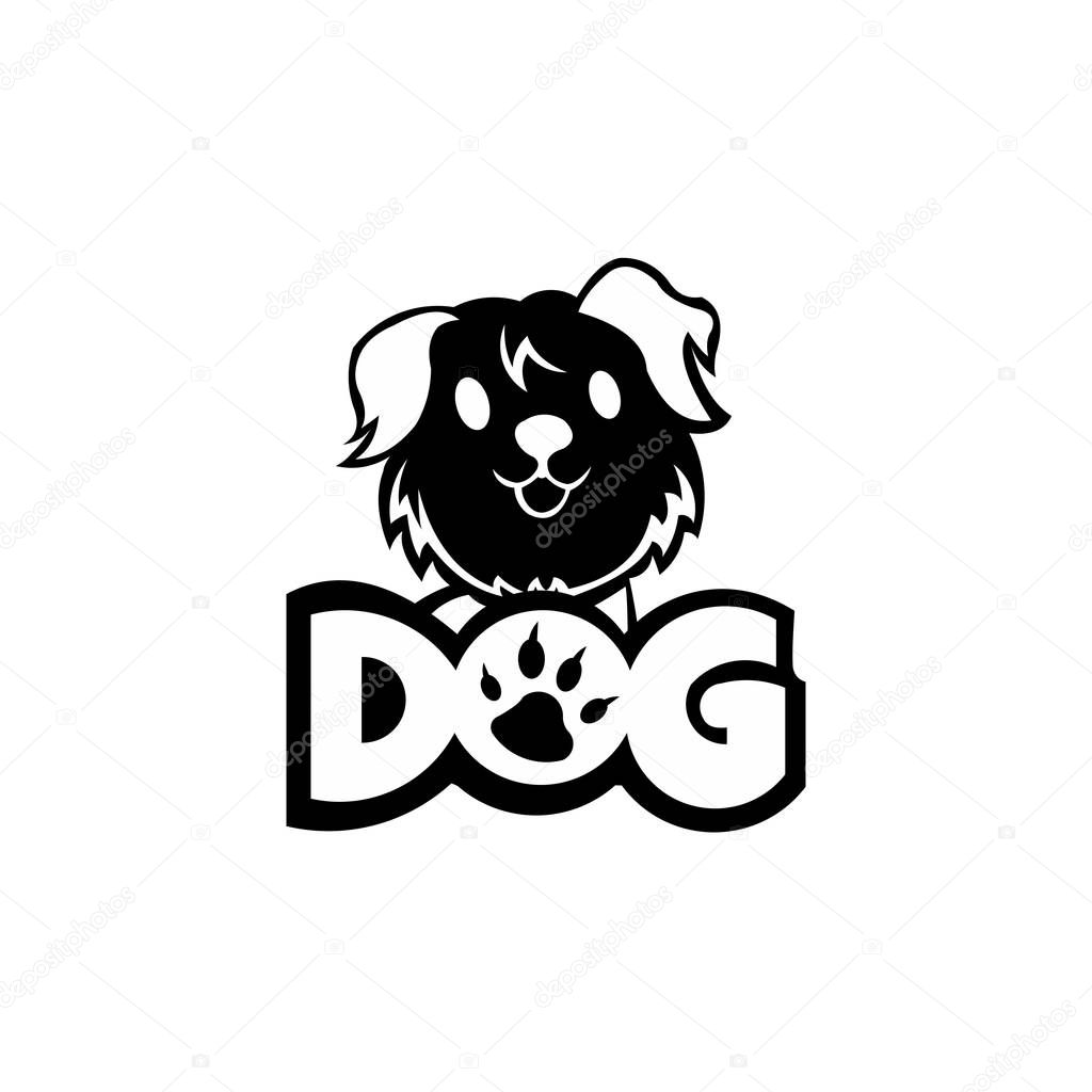 Dog head icon. Cartoon head dog face. dog Logotype concept. inspiration Logo design head dog