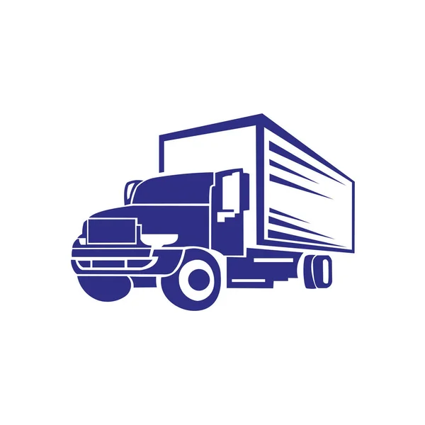 Camion Remorque Logo Transport Inspiration Vector Van — Image vectorielle