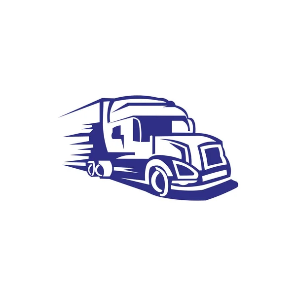 Camion Remorque Logo Transport Inspiration Vector Van — Image vectorielle