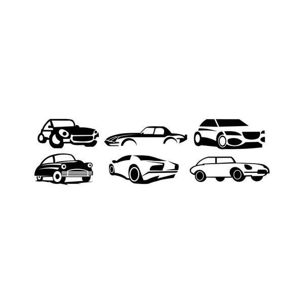 Type Auto Model Objecten Icons Set Varianten Van Auto Lichaam — Stockvector