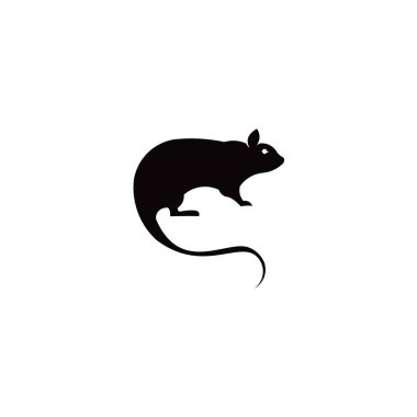 Fare ve fare vektör siluet ilham logosu.