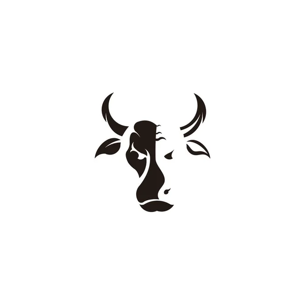 Logotipo Touro Silhueta Touro Vetor Touro Inspiração Logotipo Búfalo — Vetor de Stock