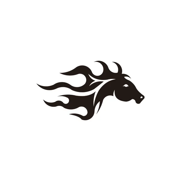 Vetor Uma Cabeça Cavalo Animal Selvagem Inspiração Logotipo Cavalo — Vetor de Stock