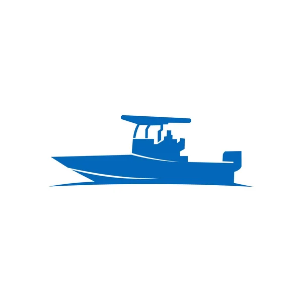Segelboot Schiff Meer Inspiration Logo Vektor — Stockvektor