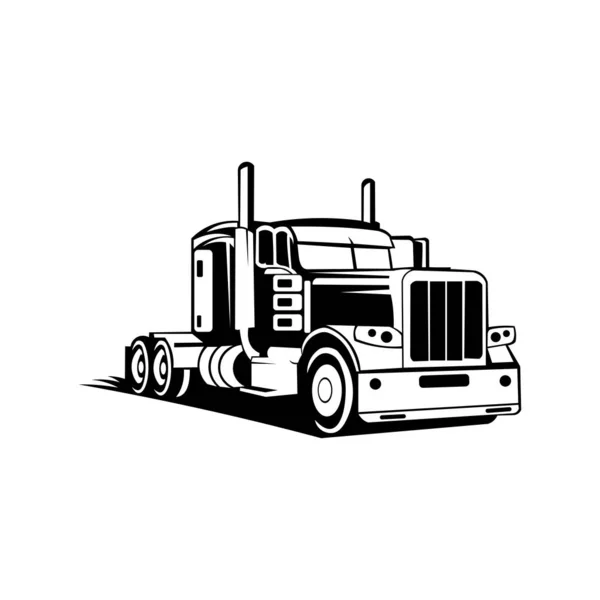 Remorque Camion Remorque Logo Transport Inspiration Vector Van — Image vectorielle