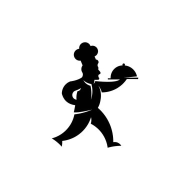 Bir kap ve uzun bir önlük gıda bir tepsi tutarak pişirin. 