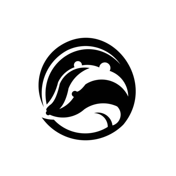 Skunk Animal Cartoon Logo Inspiration Vector Illustration — Stock Vector