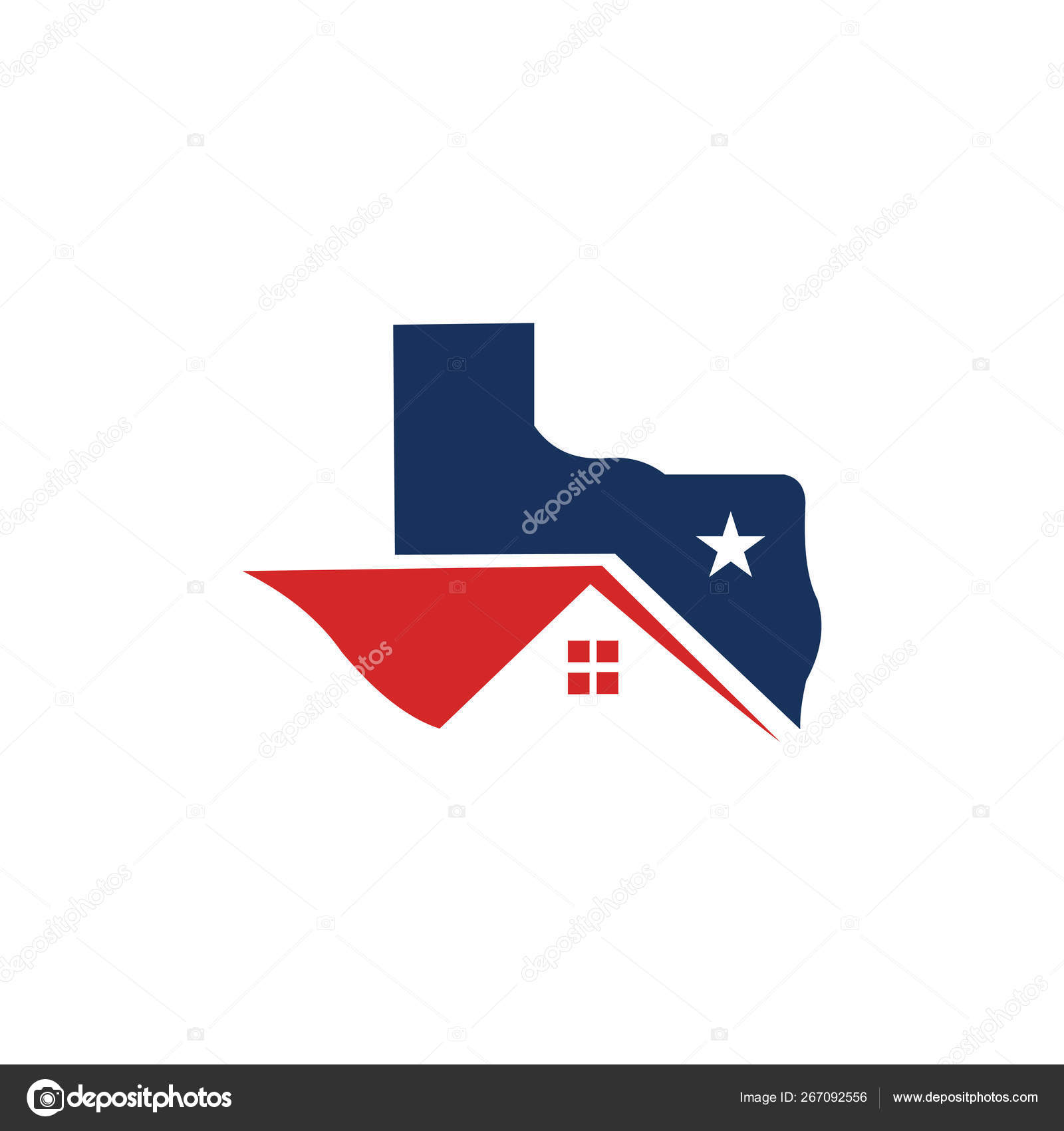 Texas Home Logo House Roof Icon Texas Building Symbol Map Stock Vector by  ©bentwajahpribumi@gmail.com 267092556, image size:1600x1700
