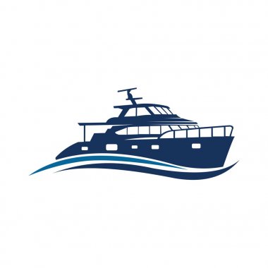 Yelkenli Yat Logo tasarım şablonu,yelkenli, Düz yat simgeleri, Tekne logosu 