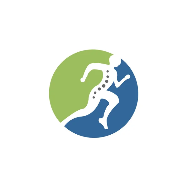 Zdrowy Kręgosłup Mogą Być Używane Chiropractic Sportowy Masaż Inne Logo — Wektor stockowy