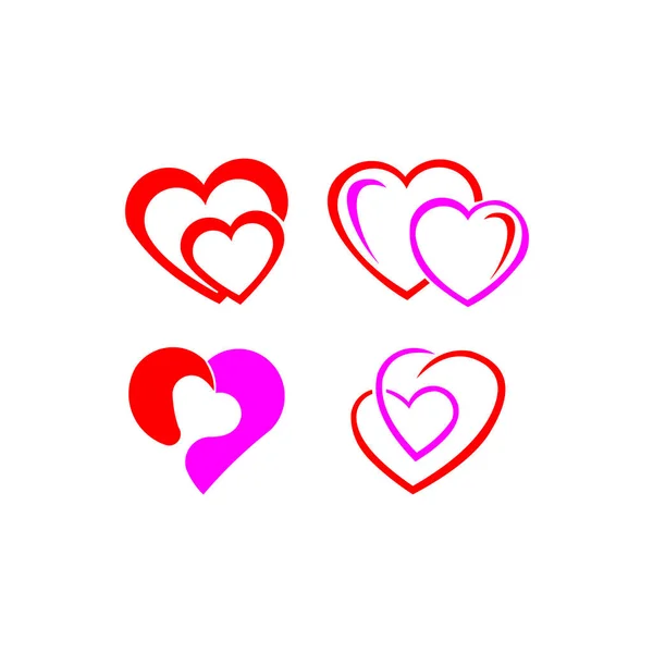 Línea Del Corazón Icono Simple Signo Vector Contorno Pictograma Estilo — Vector de stock