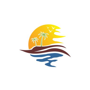 ilham Yaz tatil sezonu, Tropikal egzotik plaj günbatımı okyanus denizi 