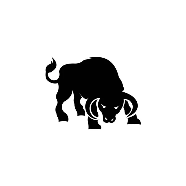 Toro Tauro Bisonte Buffalo Logo Diseño Vector Plantilla — Vector de stock