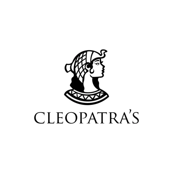 Inspiratie Egyptische Koningin Cleopatra Haar Cobra — Stockvector